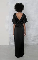 Renata High Back Gown - Black
