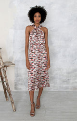 Calista Printed Top - Rust