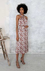 Calista Printed Top - Rust