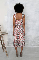 Calista Printed Top - Rust