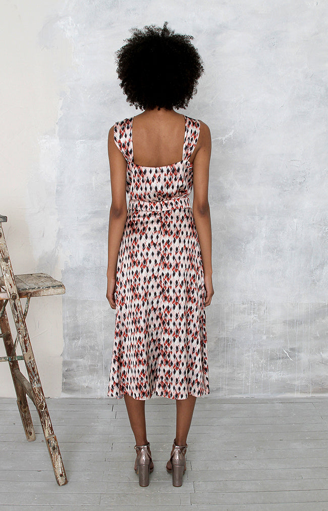Calista Printed Top - Rust