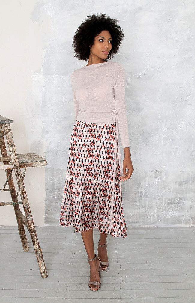 Juniper Printed Skirt - Rust