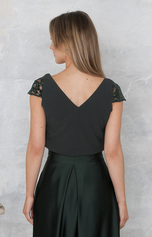 Arabella Top - Forest Green
