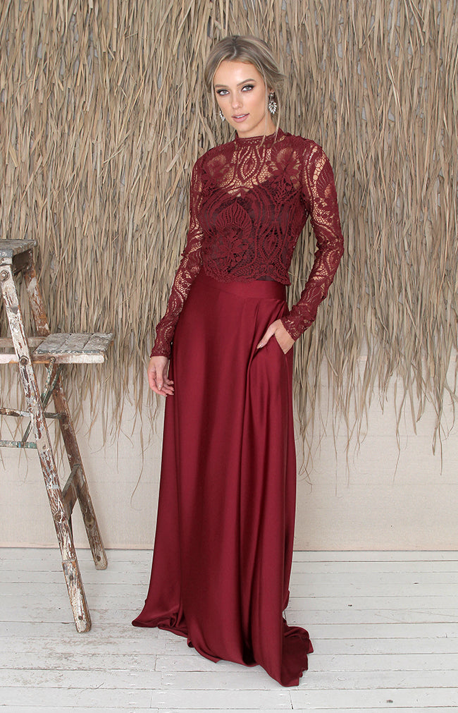 Cece Top - Burgundy