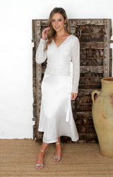 Bryce Wrap Top - Ivory