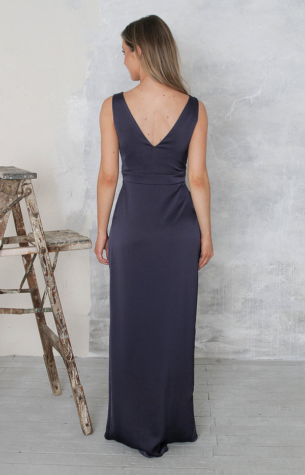 Fabia High Back Gown - Midnight