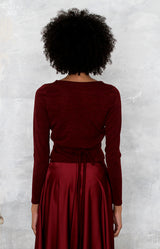 Cassia Top - Burgundy