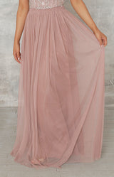 Phoebe Tulle Skirt - Dusty Rose