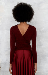 Cassia Top - Burgundy