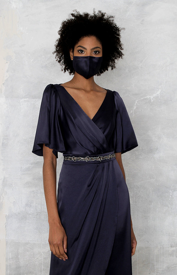 Silk Face Mask - Midnight