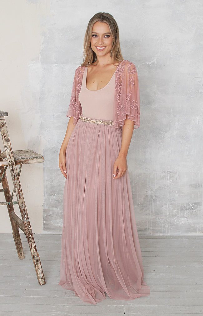 Phoebe Tulle Skirt - Dusty Rose