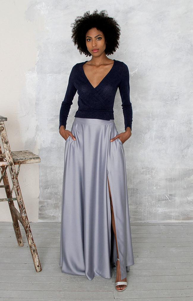 Sarena Skirt - Dusty Blue