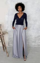 Sarena Skirt - Dusty Blue
