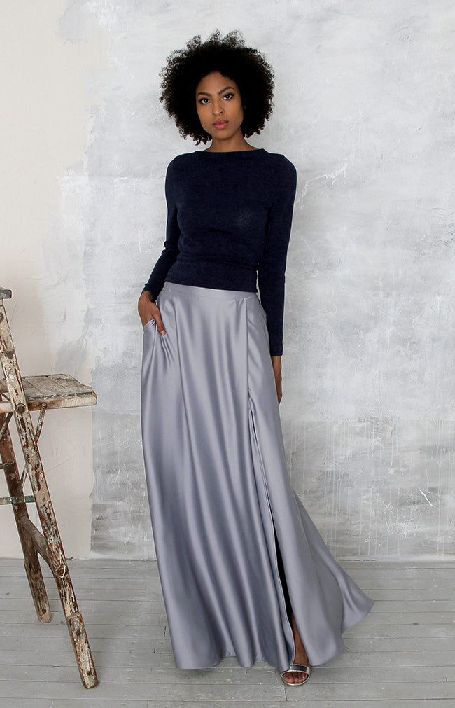 Sarena Skirt - Dusty Blue