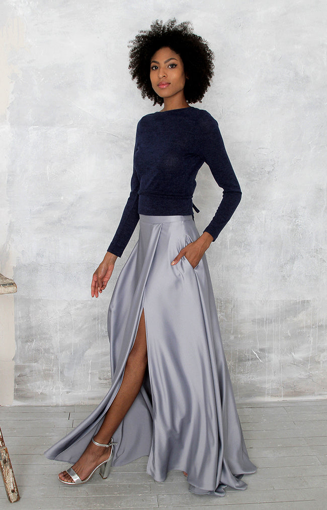 Sarena Skirt - Dusty Blue