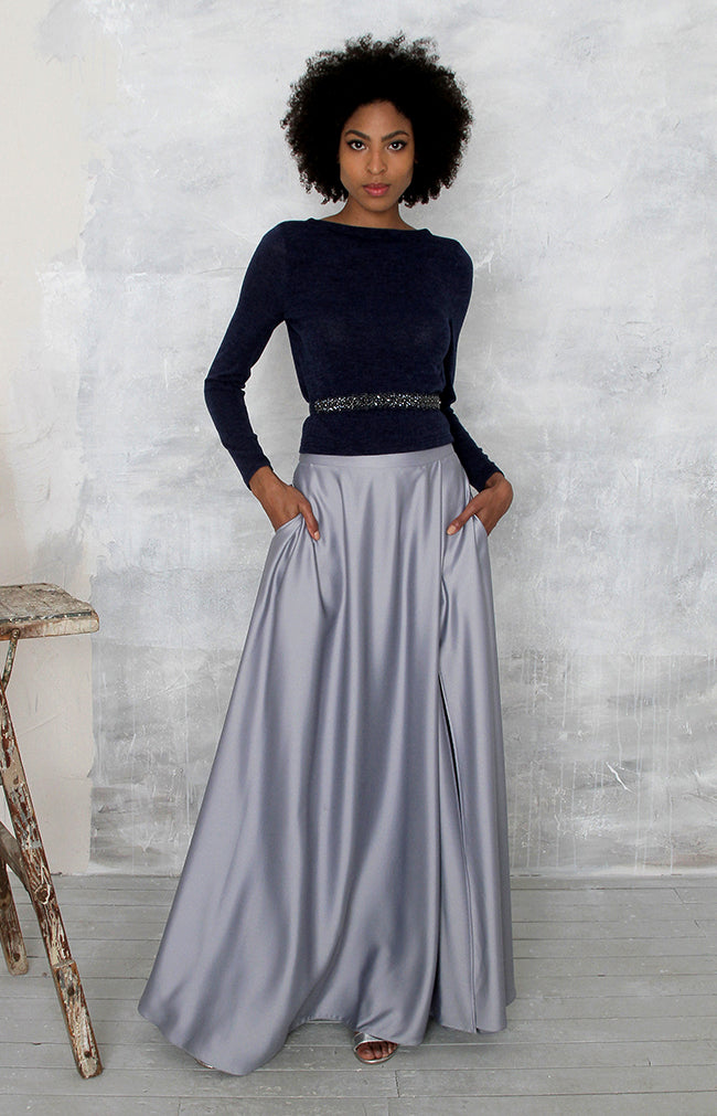 Sarena Skirt - Dusty Blue
