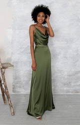 Rian Gown - Olive Green