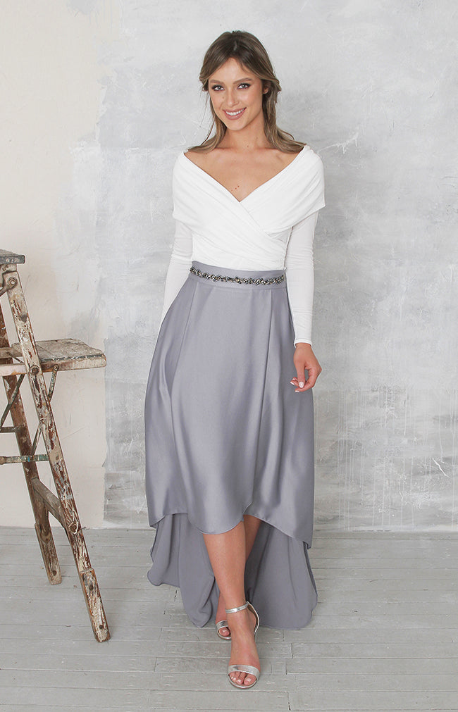 Tessa Skirt  - Dusty Blue