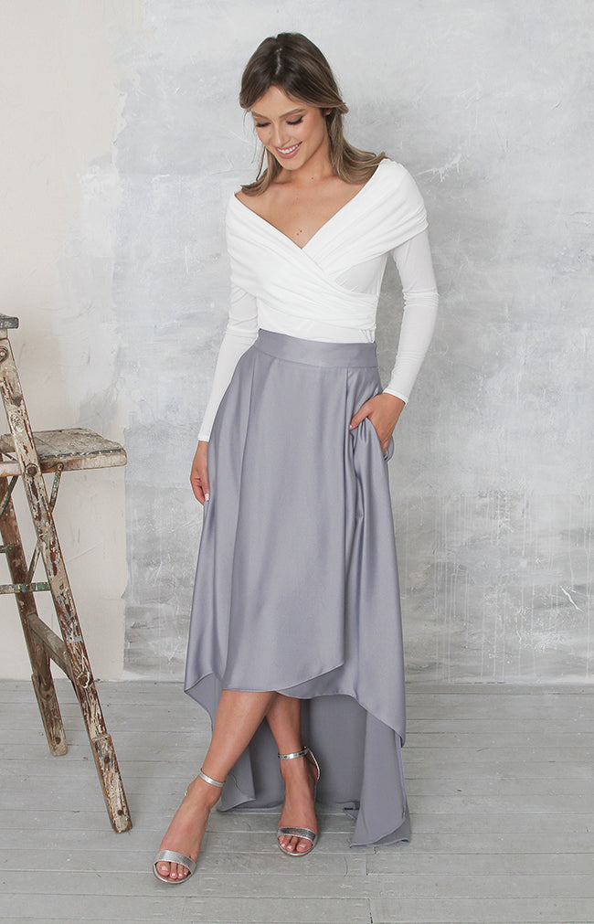 Tessa Skirt  - Dusty Blue