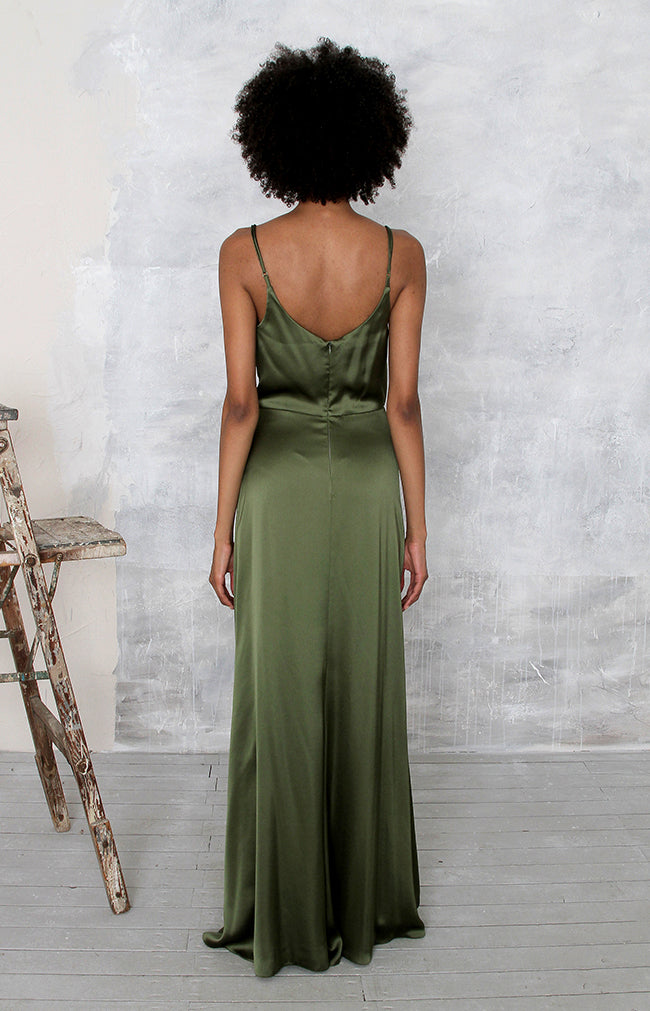 Rian Gown - Olive Green