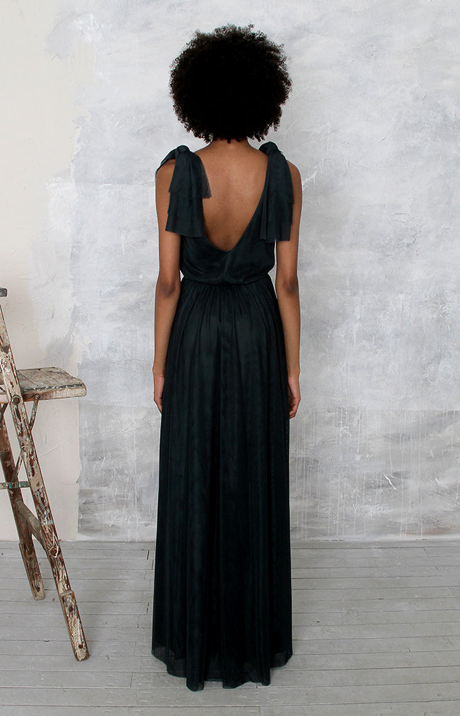 Danya Tulle Gown - Forest Green