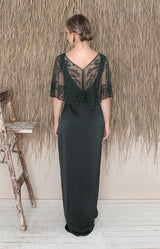 Elodie Cape - Forest Green