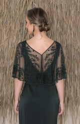 Elodie Cape - Forest Green
