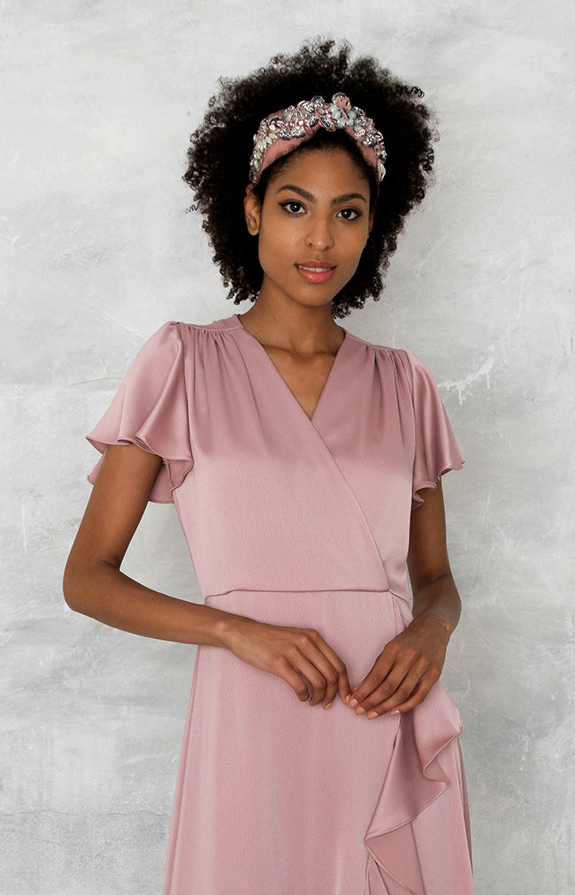 Rowe High/Low Gown - Dusty Rose