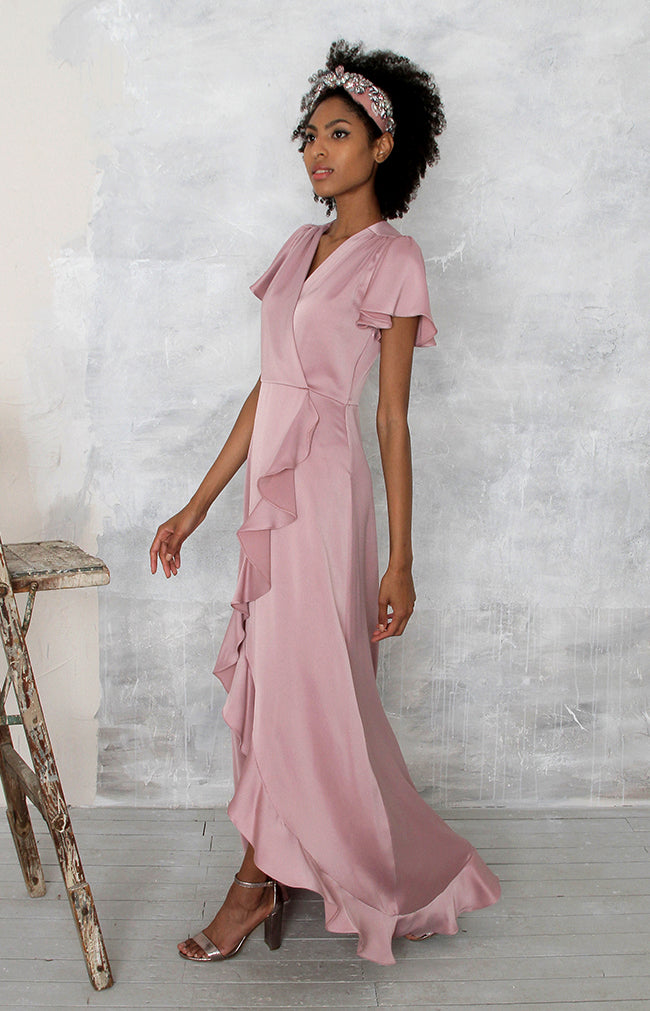 Rowe High/Low Gown - Dusty Rose