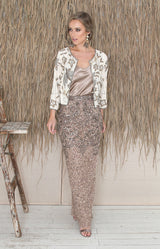 Valerie Full Length Skirt - Antique Gold