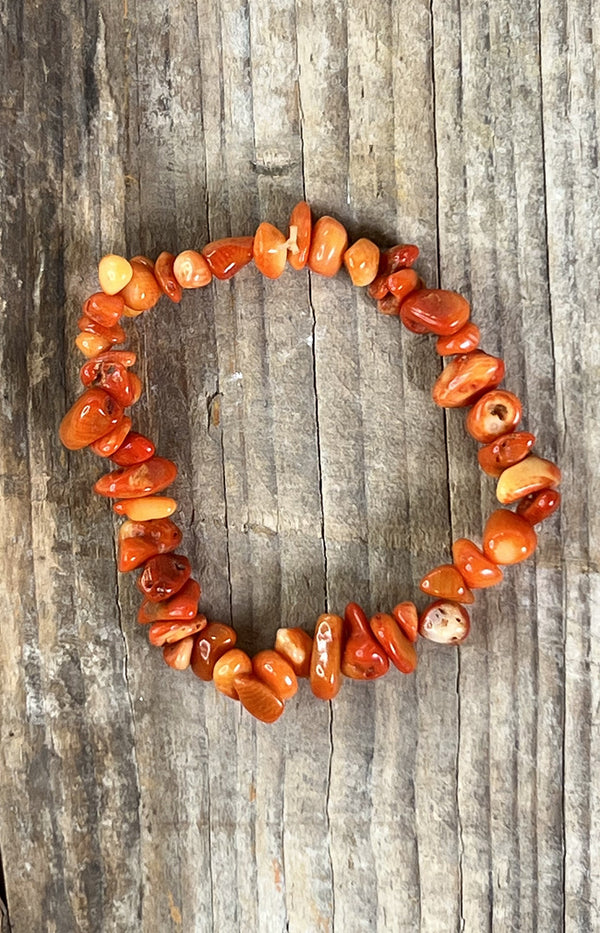Coralite Chipstone Bracelet