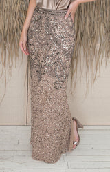Valerie Full Length Skirt - Antique Gold