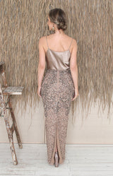 Valerie Full Length Skirt - Antique Gold