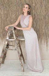 Paloma Over/Under Top - Dusty Rose