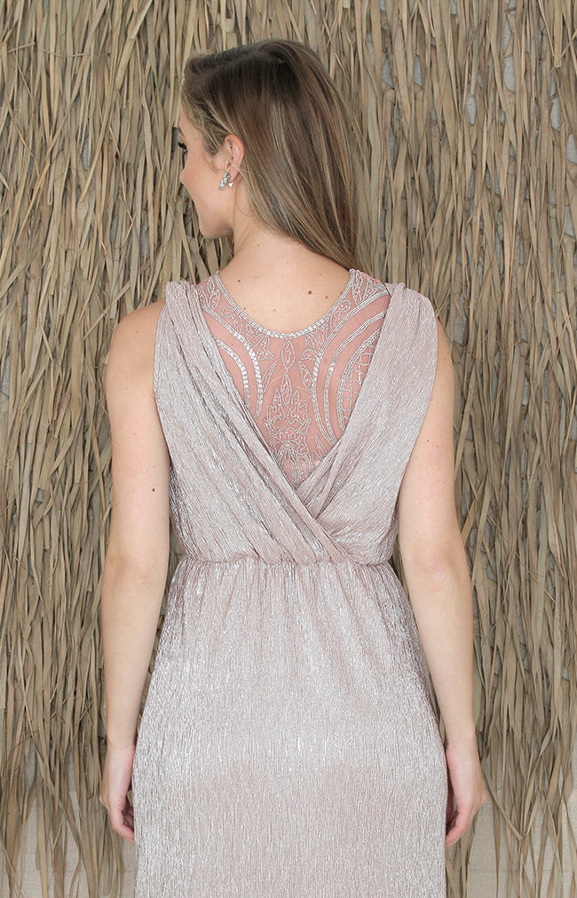 Paloma Over/Under Top - Dusty Rose