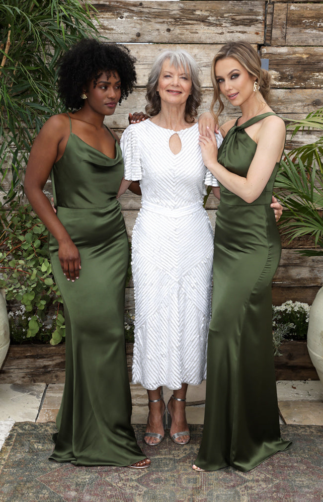 Rian Gown - Olive Green