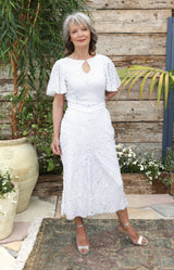 Robyn Dress (Hand Beaded) - Ivory