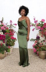 Rian Gown - Olive Green