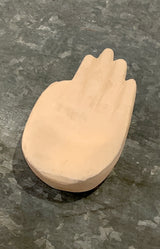 Terracotta hamsa tray