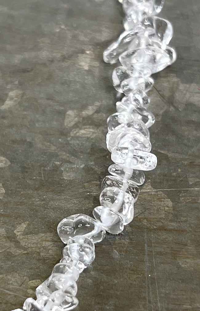 Clear Quartz Crystal Chip Necklace