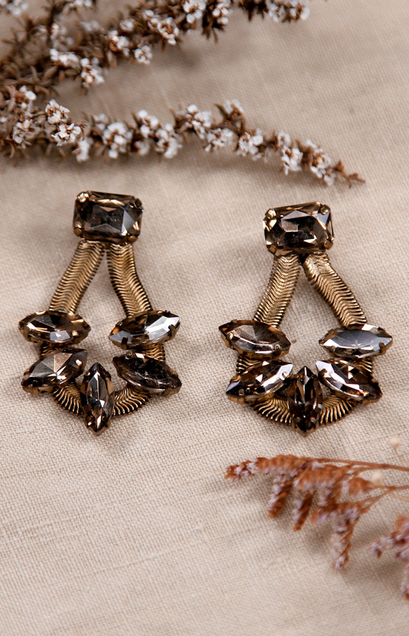 Chandra Earrings - Bronze