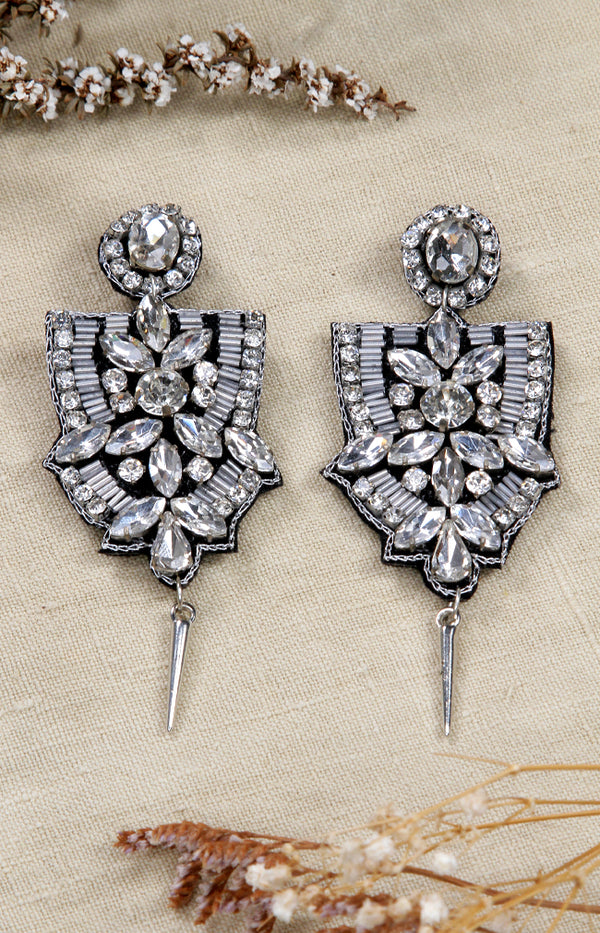 Ravi Earrings - Silver