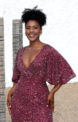 Shailene Mini Dress - Burgundy