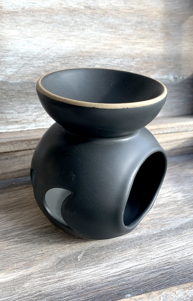 Moon Phases Oil Burner - Black