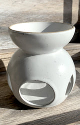 Moon Phases Oil Burner - White