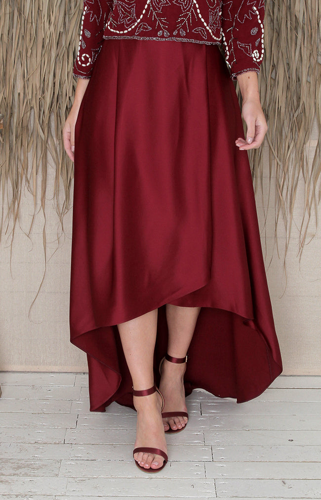 Tessa Skirt - Burgundy