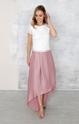 Saya Luxe Lace Top - Ivory