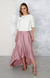Allira Hand Beaded Top - Ivory