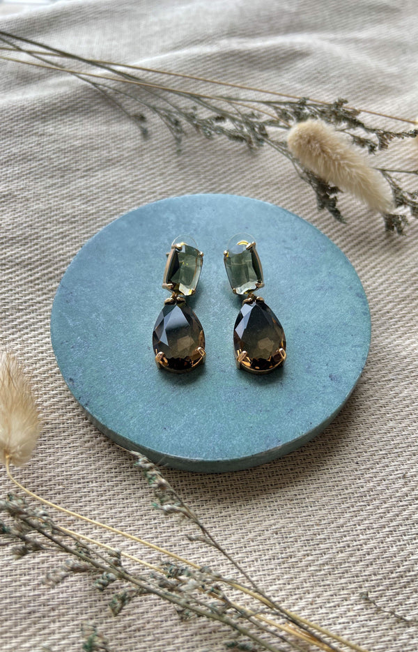Bronze Earrings - Brown
