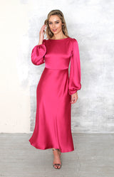 Edie Dress - Fuchsia